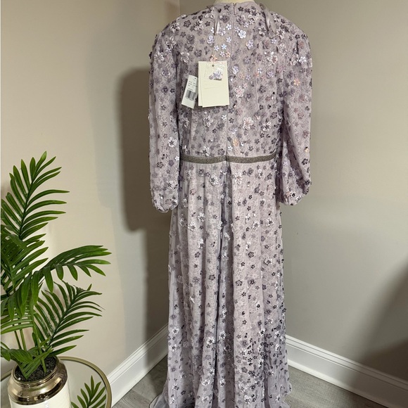 Mac Duggal Lavender Sequin Floral Gown size 14 NWT $698 - Picture 8 of 12